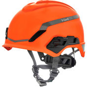 MSA V-Gard® H1 Safety Helmet, Novent Fas-Trac® III Pivot, ANSI, CSA, EN397, Orange