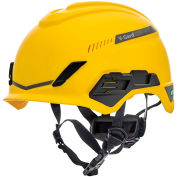 MSA V-Gard® H1 Safety Helmet, Trivent Fas-Trac® III Pivot, ANSI, EN12492, Yellow