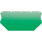 MSA V-Gard® Visor, Contoured, Green Tint PC, AF/AS 8"W x 17"L x .06"H - Pkg Qty 5