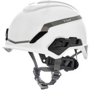 MSA V-Gard® H1 Safety Helmet, Novent Fas-Trac® III Pivot, ANSI, CSA, EN397, White