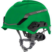 MSA V-Gard® H1 Safety Helmet, Novent Fas-Trac® III Pivot, ANSI, CSA, EN397, Green