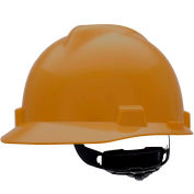 MSA V-Gard® Slotted Cap With Fas-Trac III Suspension, Gold - Pkg Qty 20