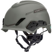 MSA V-Gard® H1 Safety Helmet, Trivent Fas-Trac® III Pivot, ANSI, EN12492, Gray