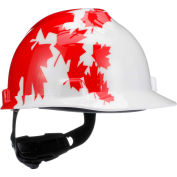 MSA V-Gard® Canadian Freedom Series Protective Cap, White With Red Maple Leaf