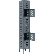 Global Industrial Capital 6-Tier 6 Door Ventilated Locker, 12"Wx15"Dx12"H, Unassembled