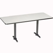 Counter Height Breakroom Table, Gray, 72"L x 36"W x 36"H