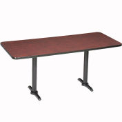 Counter Height Breakroom Table, Mahogany, 72"L x 36"W x 36"H