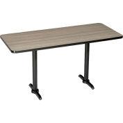 Bar Height Breakroom Table, Charcoal, 72"L x 36"W x 42"H