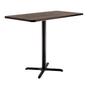 Bar Height Breakroom Table, Charcoal, 48"L x 30"W x 42"H