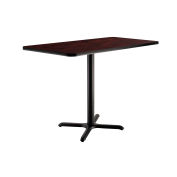 Counter Height Restaurant Table, Mahogany, 48"L x 30"W x 36"H
