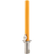 Global Industrial Removable Bollard, 36"H x 6"Dia.,Yellow