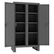 Global Industrial™ Heavy Duty Double Shift Cabinet 12-Gauge, 36"W x 24"D x 66"H