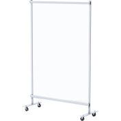 48"W x 72"H Mobile Clear Room Divider