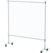 Global Industrial 60"W x 60"H Mobile Clear Room Divider