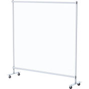 Global Industrial 72"W x 72"H Mobile Clear Room Divider