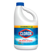 Clorox Regular Bleach with CloroMax Technology, 81 oz. Bottle, 6/Case