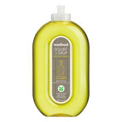 Method Squirt + Mop Hard Floor Cleaner, 25 oz. Spray Bottle, Lemon Ginger, 6/Case