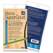 Bona SuperCourt Athletic Floor Care Microfiber Wet Tacking Pad, 60" Wide, Light/Dark Blue