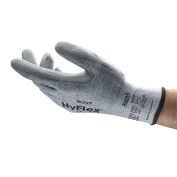 Ansell HyFlex Cut Resistant Coated Gloves, A2 Cut Level, Polyurethane, Grey, Size 6 - Pkg Qty 12