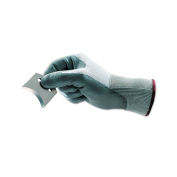 Ansell HyFlex Cut Resistant Coated Gloves, A2 Cut Level, Polyurethane, White, Size 6 - Pkg Qty 12