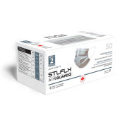 STLFLX AirGUARDZ ASTM F2100 Level 2 Surgical Mask w/ Earloops, Gray, 50/Bx, SEN-720