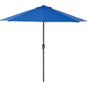 Global Industrial Outdoor Umbrella with Tilt Mechanism, Olefin Fabric, 8-1/2'W, Blue