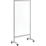 Global Industrial™ Clear Mobile Divider, Acrylic, 30"W x 60"H