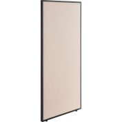 Global Industrial Office Partition Panel, 36-1/4"W x 72"H, Tan