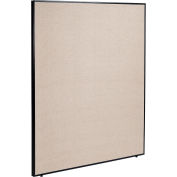 Global Industrial Office Partition Panel, 60-1/4"W x 72"H, Tan