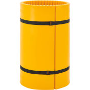 Global Industrial Column Wrap Protector For 24" Dia. Column, 44"W x 48"H, 2 Sheets, Yellow