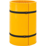 Global Industrial Column Wrap Protector For 24" Dia. Column, 44"W x 42"H, 2 Sheets, Yellow