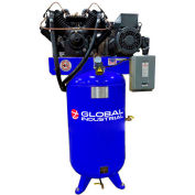 Global Industrial Two Stage Piston Air Compressor, 10 HP, 80 Gal., 1 Phase, 230V