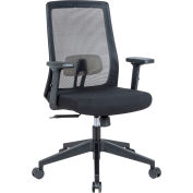 Mesh Task Chair with Seat Slider, Fabric, Black