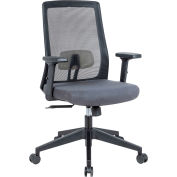 Mesh Task Chair with Seat Slider, Fabric, Gray