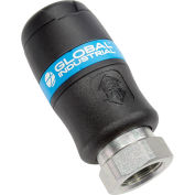 Global Industrial Safety Quick Coupling, European High Flow Interchange, 3/8" FNPT - Pkg Qty 10