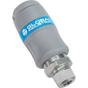 Global Industrial Standard Quick Coupling, Industrial Interchange, 3/8" MNPT - Pkg Qty 10
