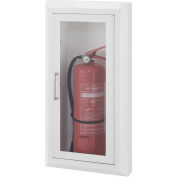 Global Industrial Fire Extinguisher Cabinet, Semi-Recessed, Fits 10 Lbs.