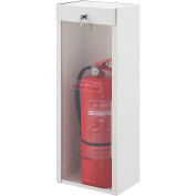 Global Industrial Fire Extinguisher Cabinet, Surface Mount, Lockable, Fits 10 Lbs.