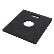 Global Industrial Rubber Base For Delineator Post, Square, Black