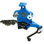 Global Industrial Bench Chain Vise, 1/2", 6" Pipe Capacity