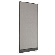 Global Industrial Electric Office Partition Panel, 36-1/4"W x 100"H, Gray