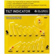 Global Industrial™ Tilt Indicator, Yellow