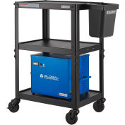 Global Industrial Mobile Powered Laptop Cart with 100AH Battery