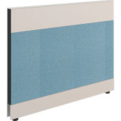 Global Industrial Modular Partition Base Panel, 48"W x 38"H, Blue