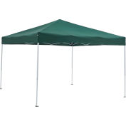 Global Industrial Portable Pop Up Canopy, Straight-Leg, 10'L x 10'W x 10'1"H, Green