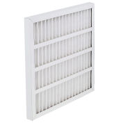 Global Industrial Pleated Air Filter, MERV 8, Self-Supported, 20"W x20"Hx2"D - Pkg Qty 12