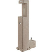 Global Industrial Outdoor Bottle Filler with Pet Station, 24-1/2" x 12-1/2" x 60-1/4"