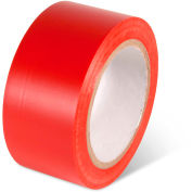 Global Industrial Safety Tape, 2"W x 108'L, 5 Mil, Red, 1 Roll