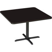 Global Industrial Bar Height Restaurant Table, 42"W x 42"D x 42"H, Black