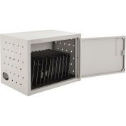 Global Industrial Wall/Desk Tablet Charging Cabinet For 12 Devices, Beige